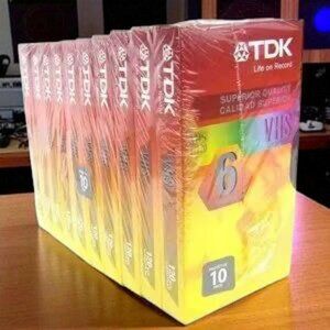 NWT TDK T-120HS Superior Quality VHS Cassettes 10 pack